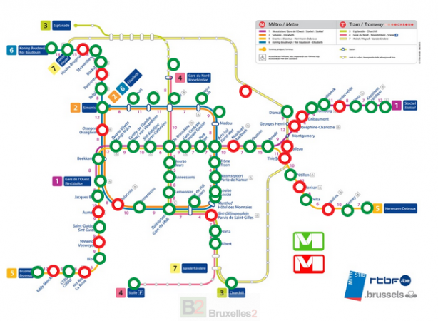 La carte de la fermeture des stations de métro, plusieurs jours après les attentats